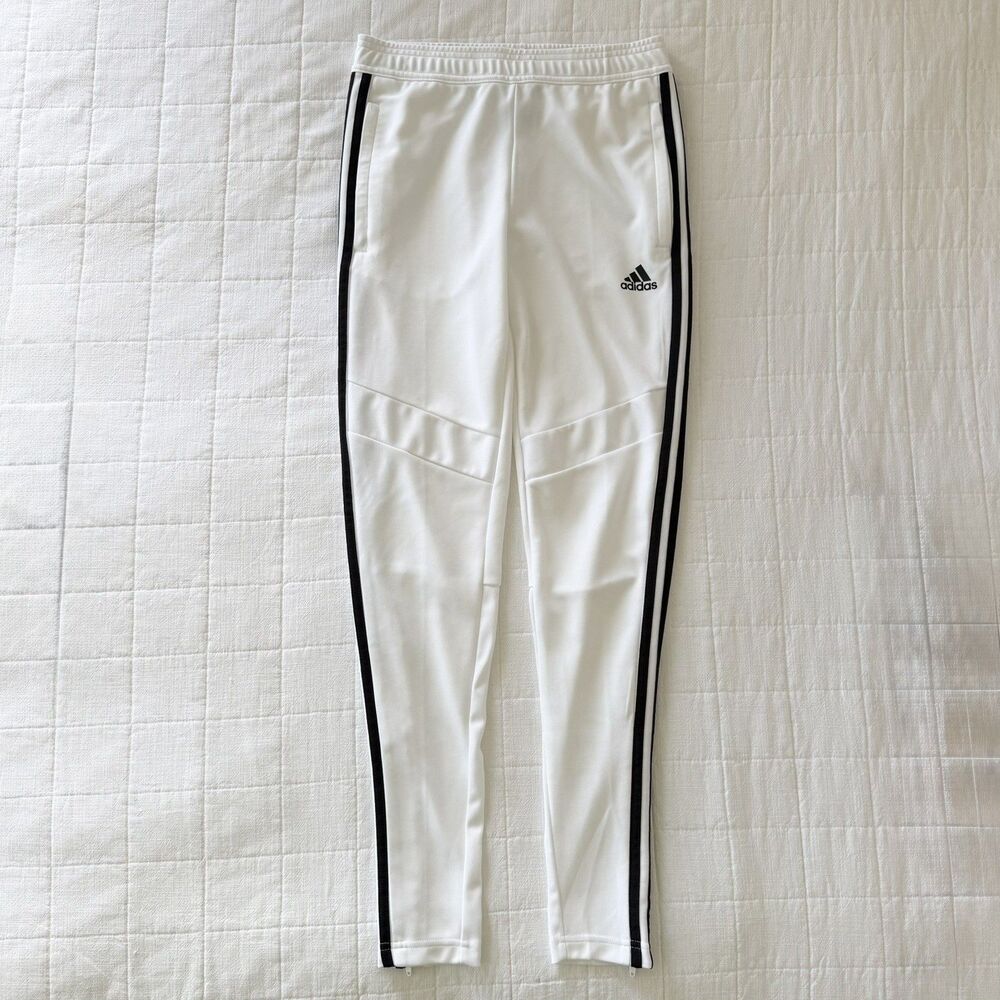 Adidas Tiro 19 Women’s Athletic Slim Taper Workout Pants Size XS White